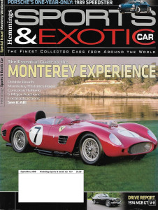 HEMMINGS SPORTS & EXOTIC CAR 2008 SEPT - PORSCHE '89 SPEEDSTER,MGB GT, MONTEREY